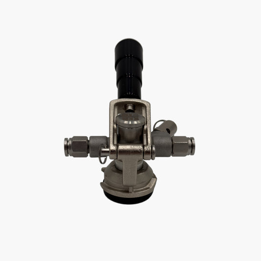 Keg It® Low Profile D-Type Keg Coupler - Pro-Grade with Push-In Fittings
