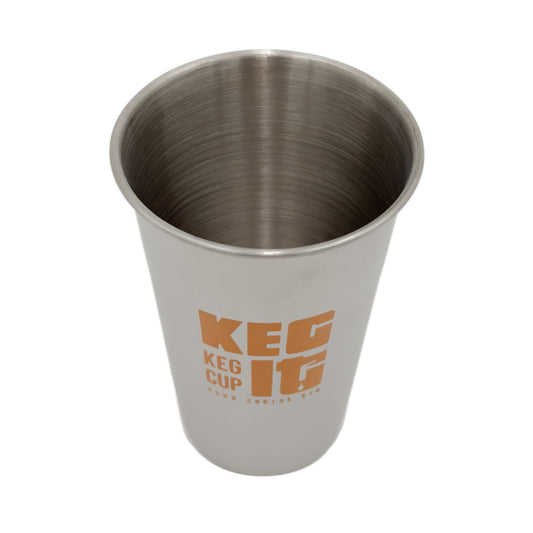 Keg It® Keg Cup Multi-Pack - Single Walled Stainless Steel Party Pints