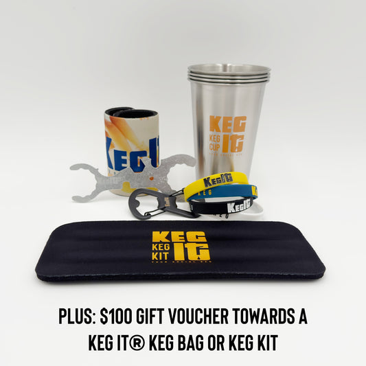 Keg It® Ultimate Party Starter Gift Pack + $100 Voucher