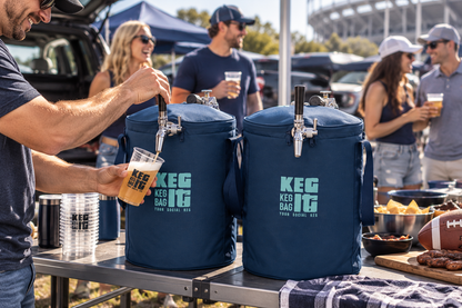 Keg It Double Tap Kit in Navy & Teal