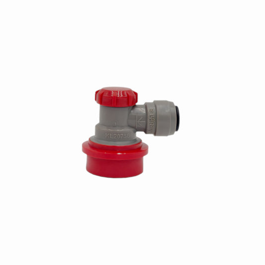 Quick Disconnect Gas Push In Fitting (Ball Lock Type for Corny Kegs)