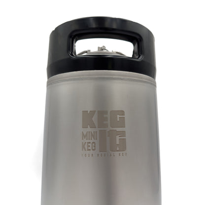 Keg It® Mini Keg (Premium 2.5 gal Stainless Steel Easy-Open Corny Keg)