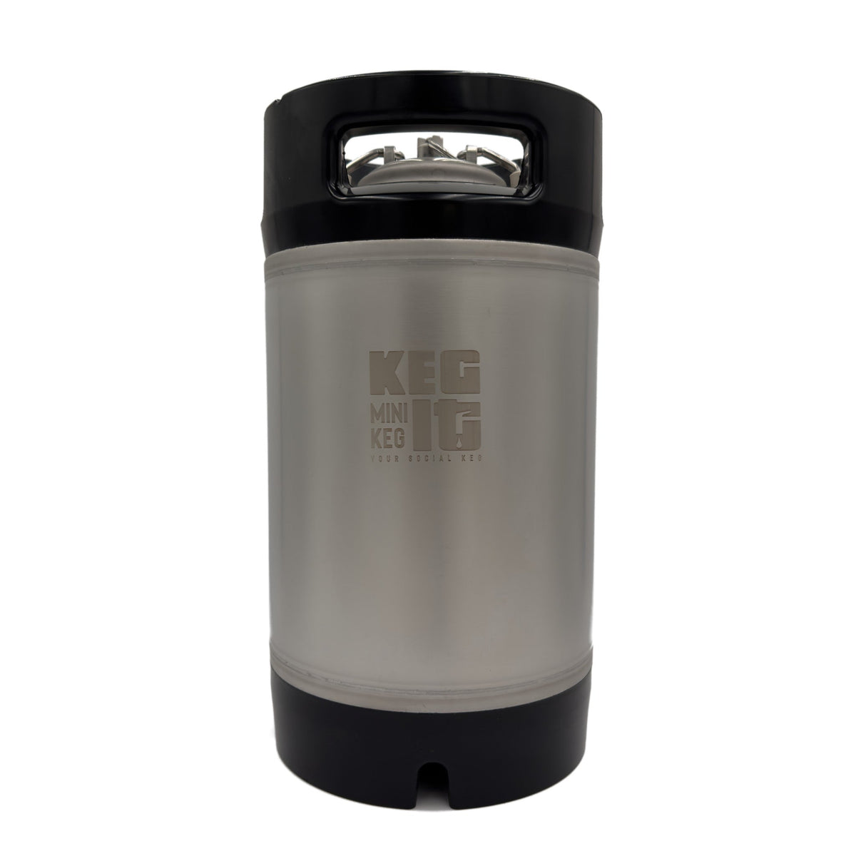 The 2.5 gallon stainless steel Keg It mini keg