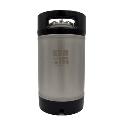 The 2.5 gallon stainless steel Keg It mini keg