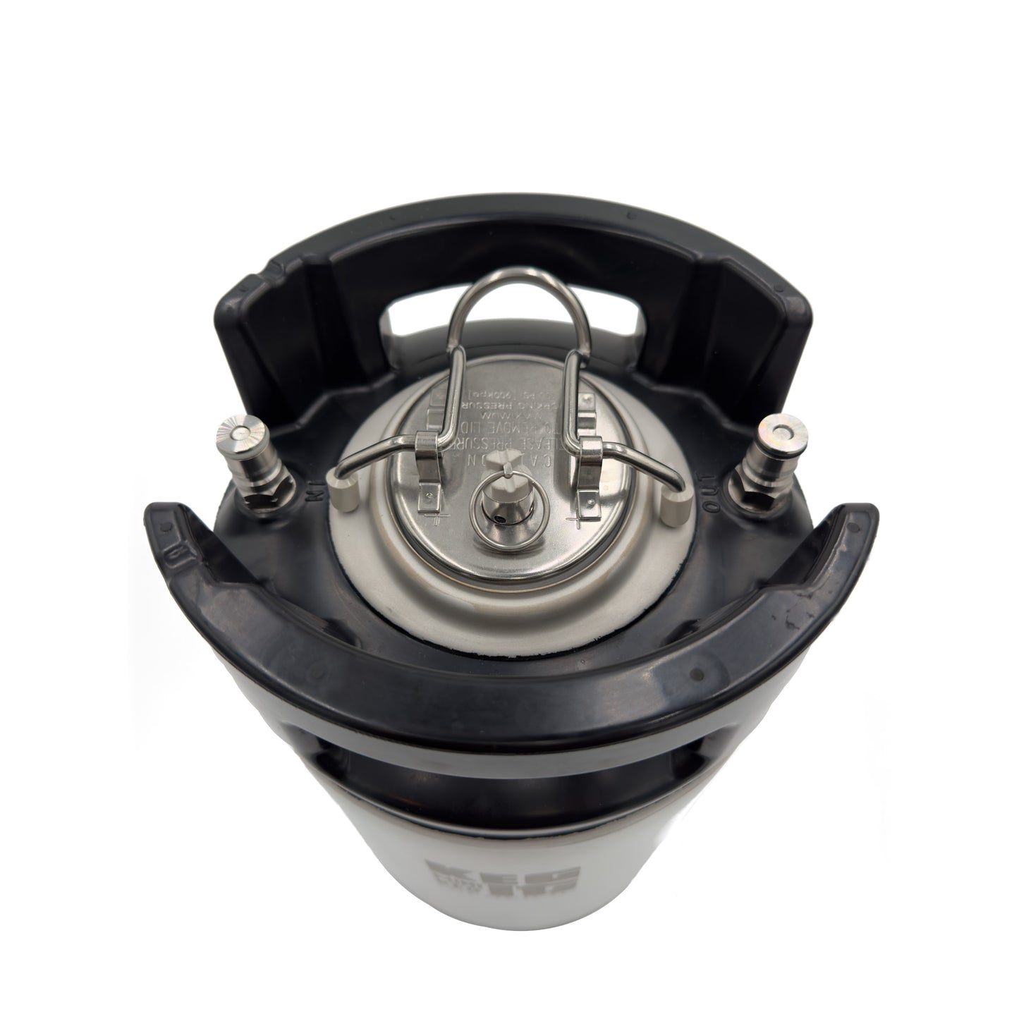 Keg It® Mini Keg (Premium 2.5 gal Stainless Steel Easy-Open Corny Keg)