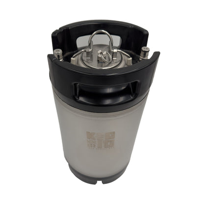 Keg It® Mini Keg (Premium 2.5 gal Stainless Steel Easy-Open Corny Keg)