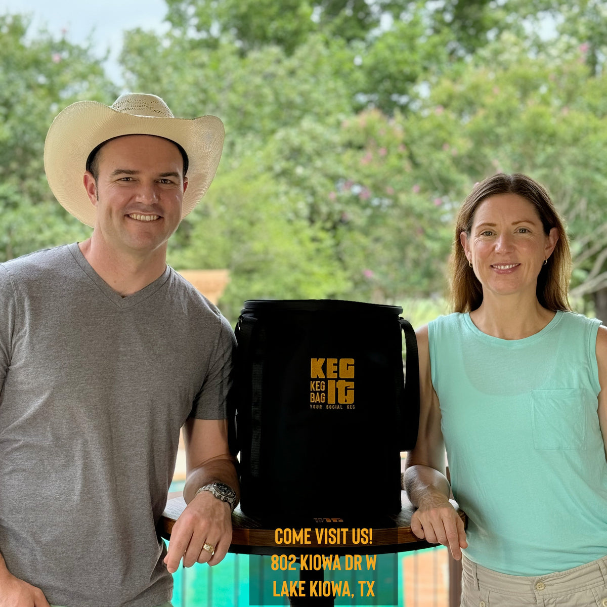 Keg It founders Dallas and Felicity