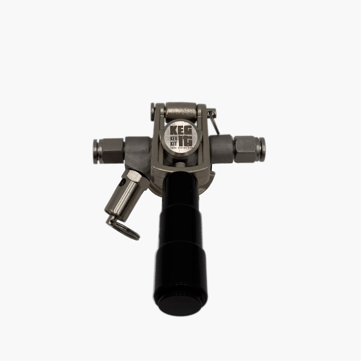 Keg It™ Low Profile D-Type Keg Coupler - Pro-Grade with Push-In Fittings