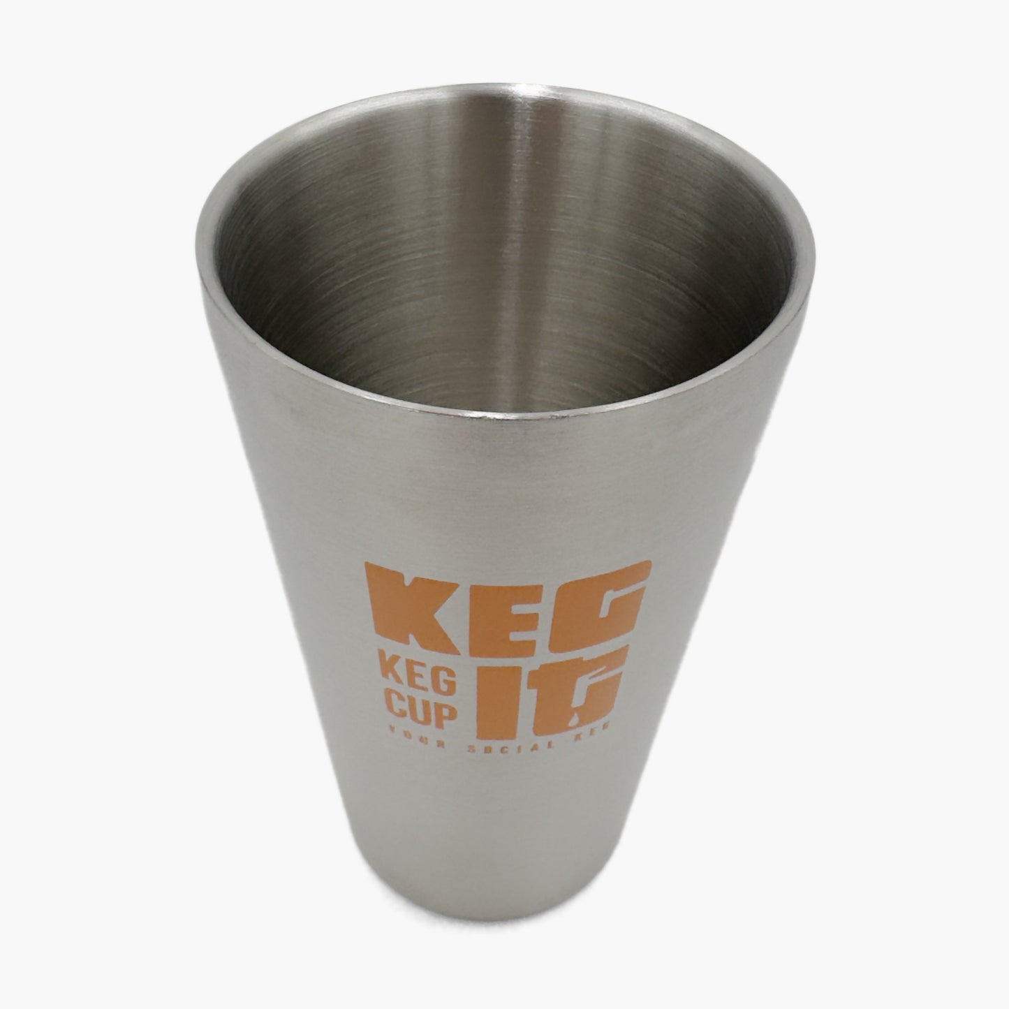 Keg It® Keg Cup - Dual Walled Stainless Steel Party Pint