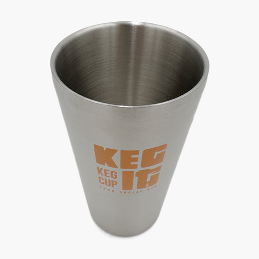 Keg It® Keg Cup - Dual Walled Stainless Steel Party Pint