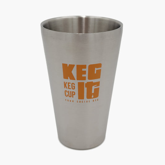 Keg It® Keg Cup - Dual Walled Stainless Steel Party Pint
