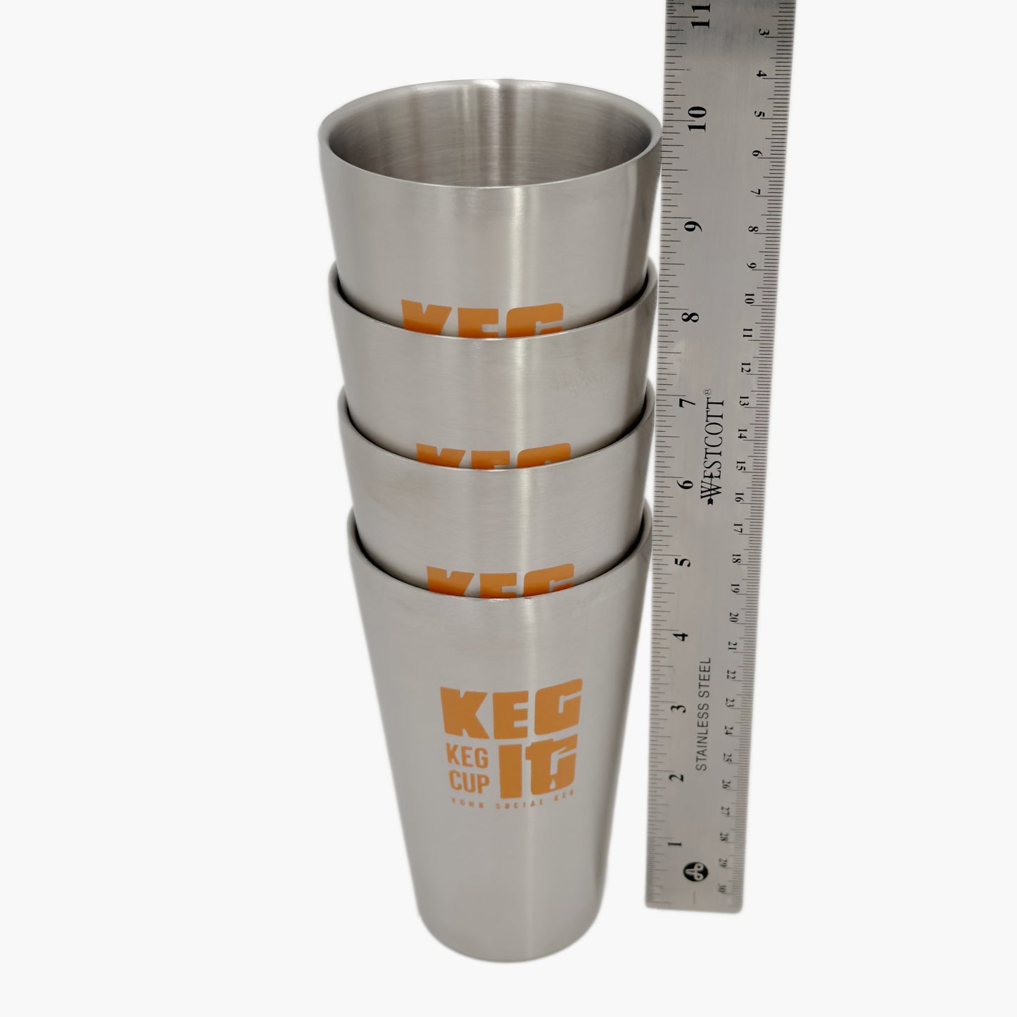 Keg It® Keg Cup - Dual Walled Stainless Steel Party Pint