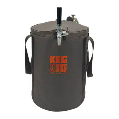 Keg It Keg Kit Ready to Pour in Grey & Orange