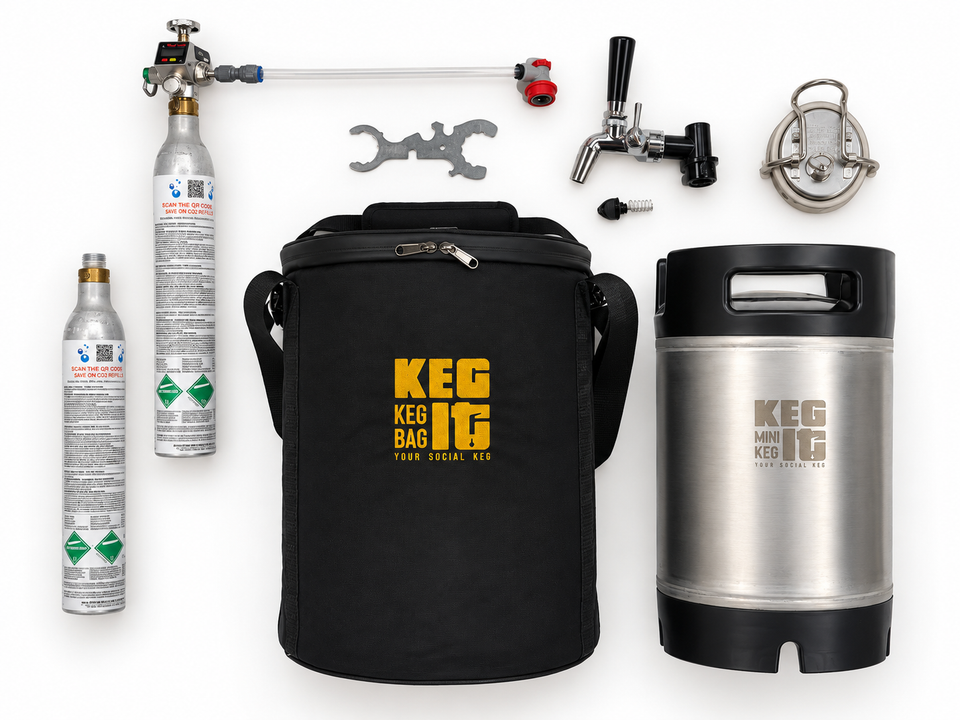 Keg It Keg Kit components