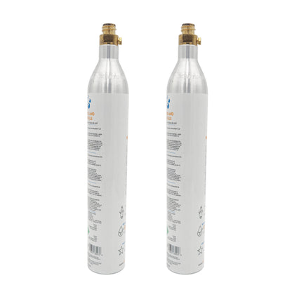 2 x 14.5 oz (410g) Screw-In CO₂ Cylinders